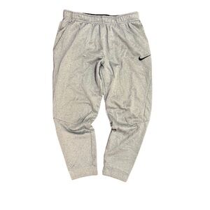 Nike Therma-FIT Training Pants Men’s Large Grey Tapered Gym Sweatpants